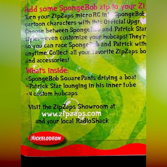 Zip Zaps Nickelodeon SpongeBob SquarePants  Patrick Micro RC Starter Kit Upgrade - Picture 13 of 13